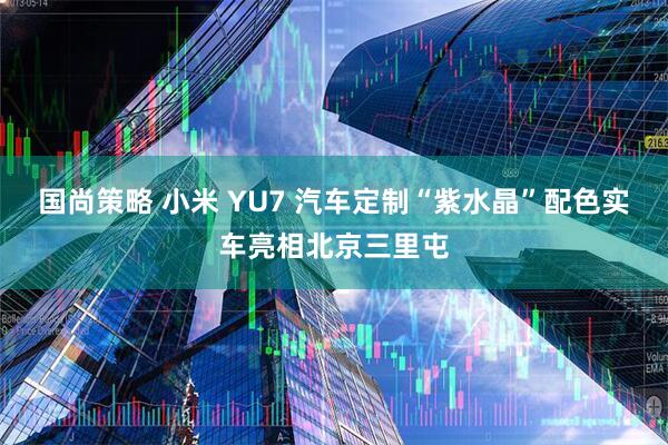国尚策略 小米 YU7 汽车定制“紫水晶”配色实车亮相北京三里屯